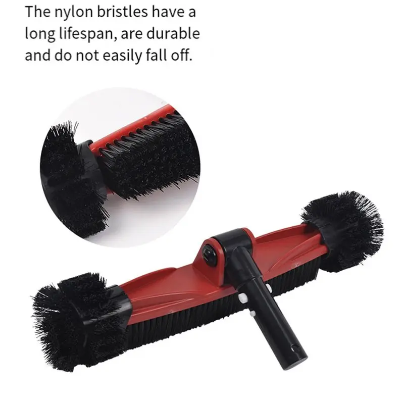 【Price Drop !!】For Inground& Above Ground Compatible Swimming Pool Cleaning Kit With Pool Brush Head Featuring Detachable Side R