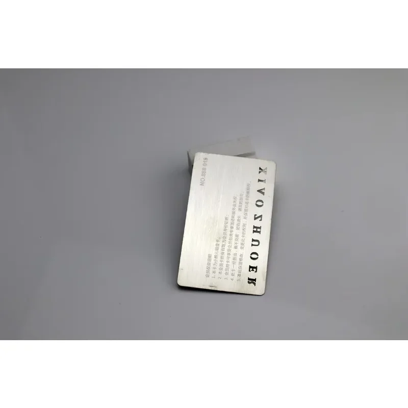 High Quality Customized Business Black Card Metal Printing