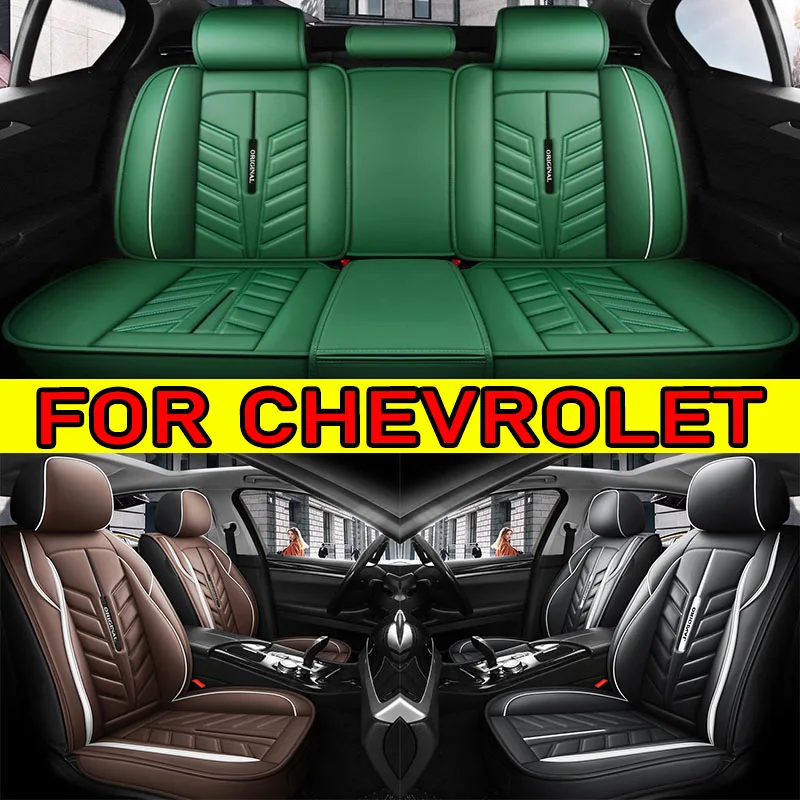 

Чехол на автомобильное сиденье для CHEVROLET, удобный пояс из искусственной кожи, высококачественный полный комплект, чехол на сиденье с полным запахом на четыре сезона