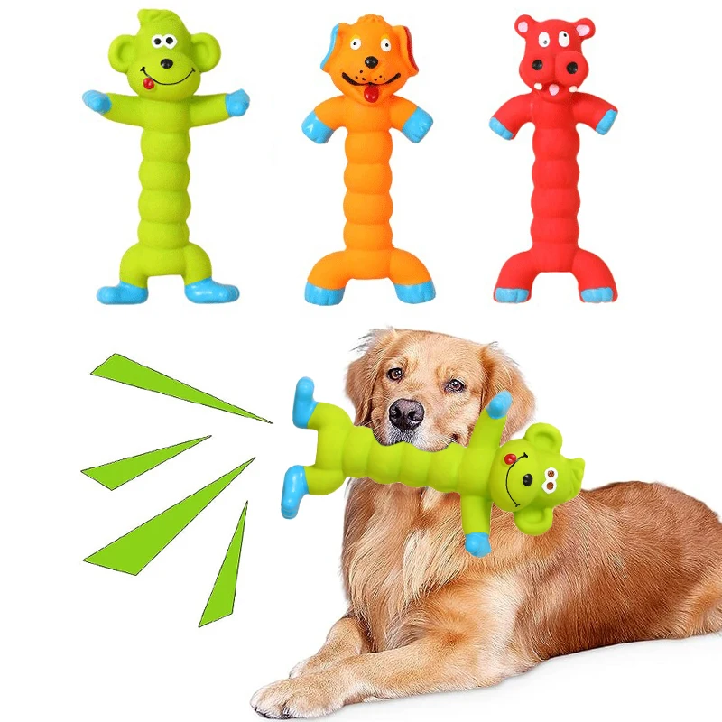 Monkey & Hippo Shaped Dog Chew Toy 1