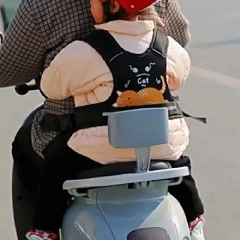 مركب الإسفنج دراجة نارية مقعد سترة حزام أكسفورد القماش قوي الاطفال مقعد السلامة تسخير خفيفة الوزن البوليستر الصدر حزام الأمان