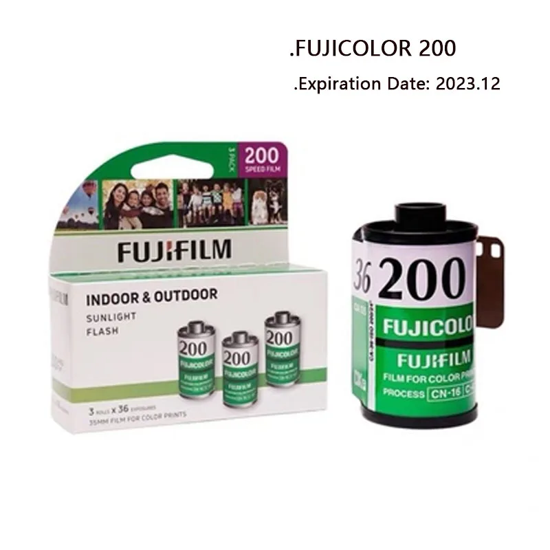 Classic Fujifilm FUJICOLOR 200 Color Negative 35mm Film 36 Exposure For 135 Format Camera - Expiry Date: 2023.12