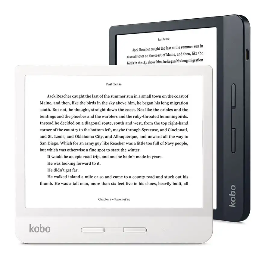 KOBO Libra H2O 7” ebook 300PPI N873 E-Reader 1680×1264 IPX8 Waterproof glare-free HD Carta EInk screen ComfortLight PRO kindle