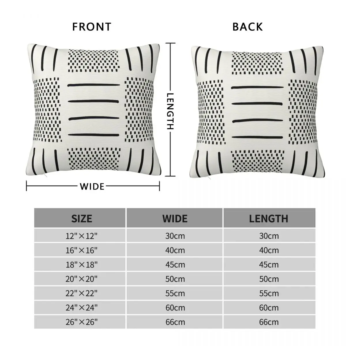 Patchwork In Cream Square Pillowcase Polyester Linen Velvet Printed Zip Decorative Sofa Seater Cushion Cover 18