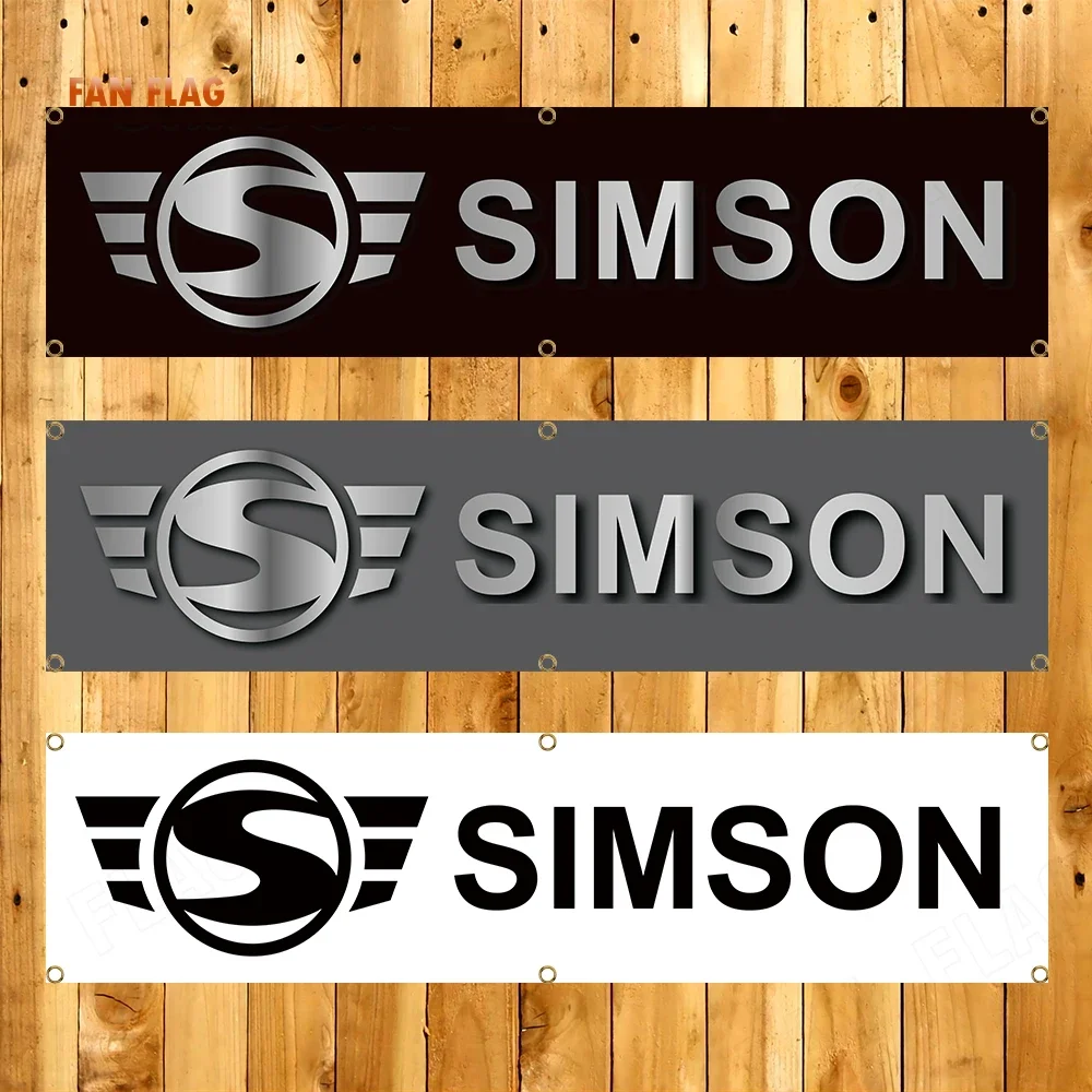 60X240cm Simsons Banner Motorcycle Flag Polyester Printed Motorcycles Flags for Garage Decor