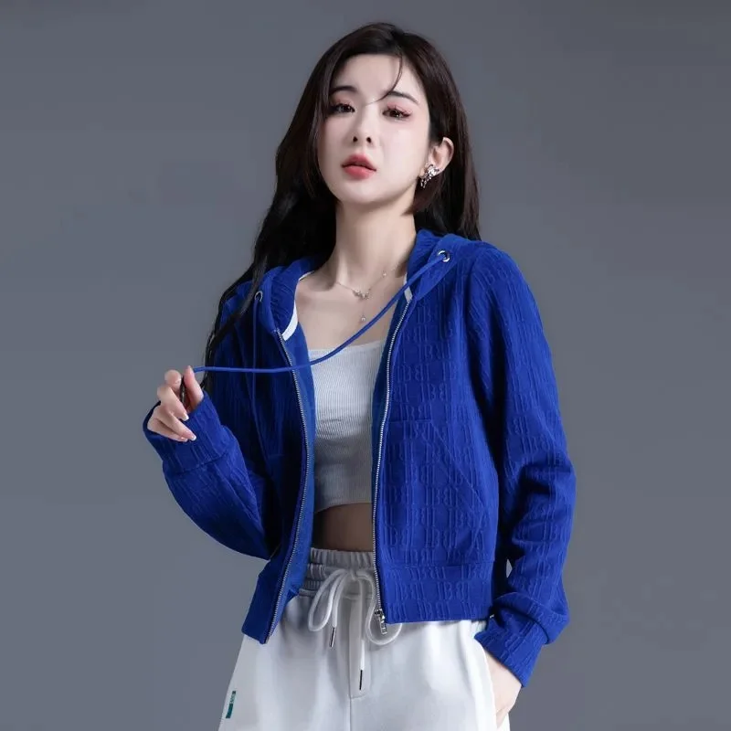 

Ретро женская модная толстовка с капюшоном, лоскутная, на молнии, спортивная куртка, весенне-осенняя, с длинными рукавами, свитшот