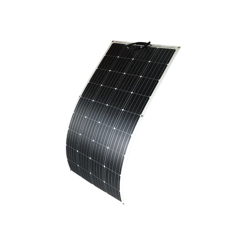 150W Semi-Flexible Solar Panel Single Crystal Photovoltaic Module ETFE Material Balcony Assembly RV Top