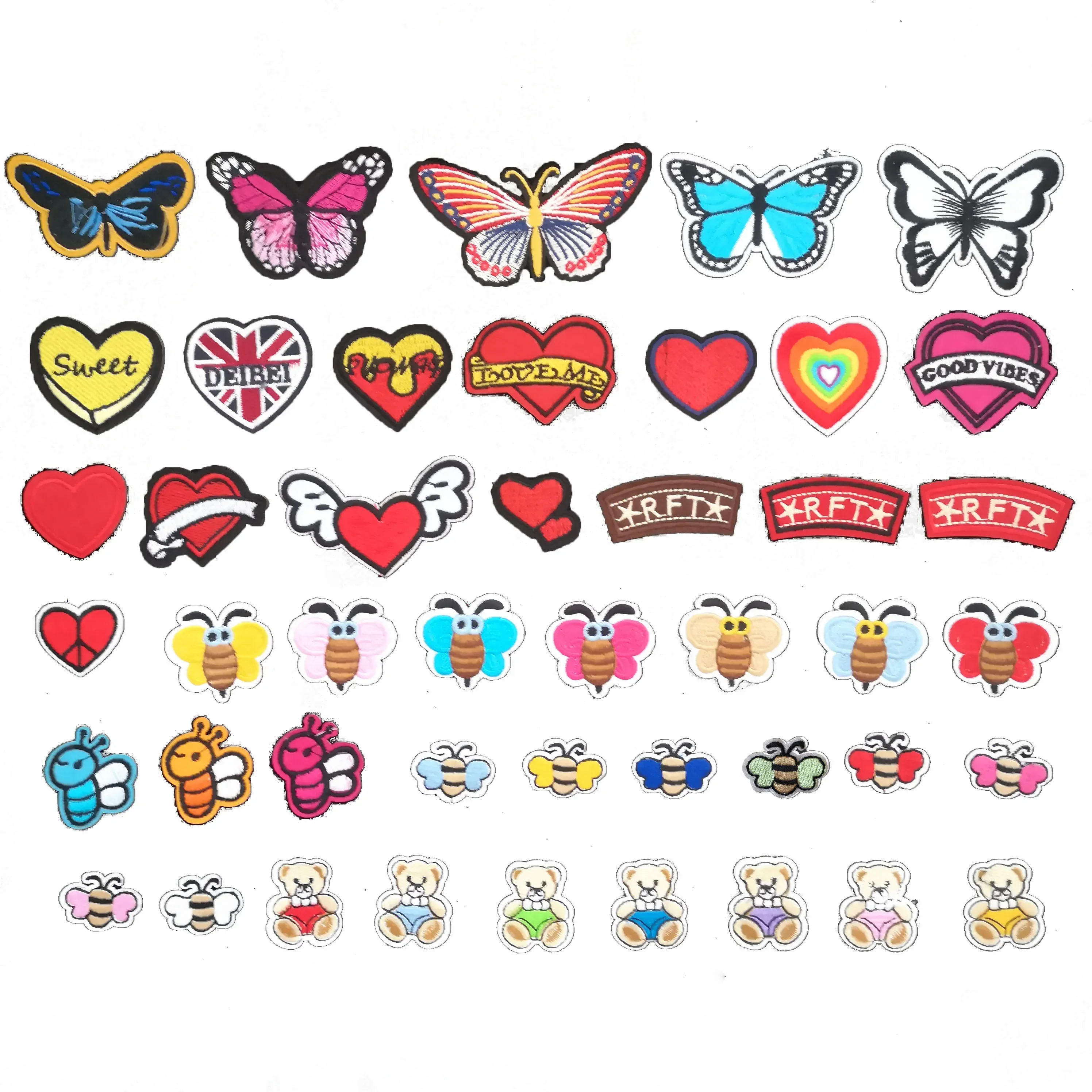 A variety of bear patch badge embroidery children's jeans jacket DIY clothing craft supplies material accessories 1PCS for sale