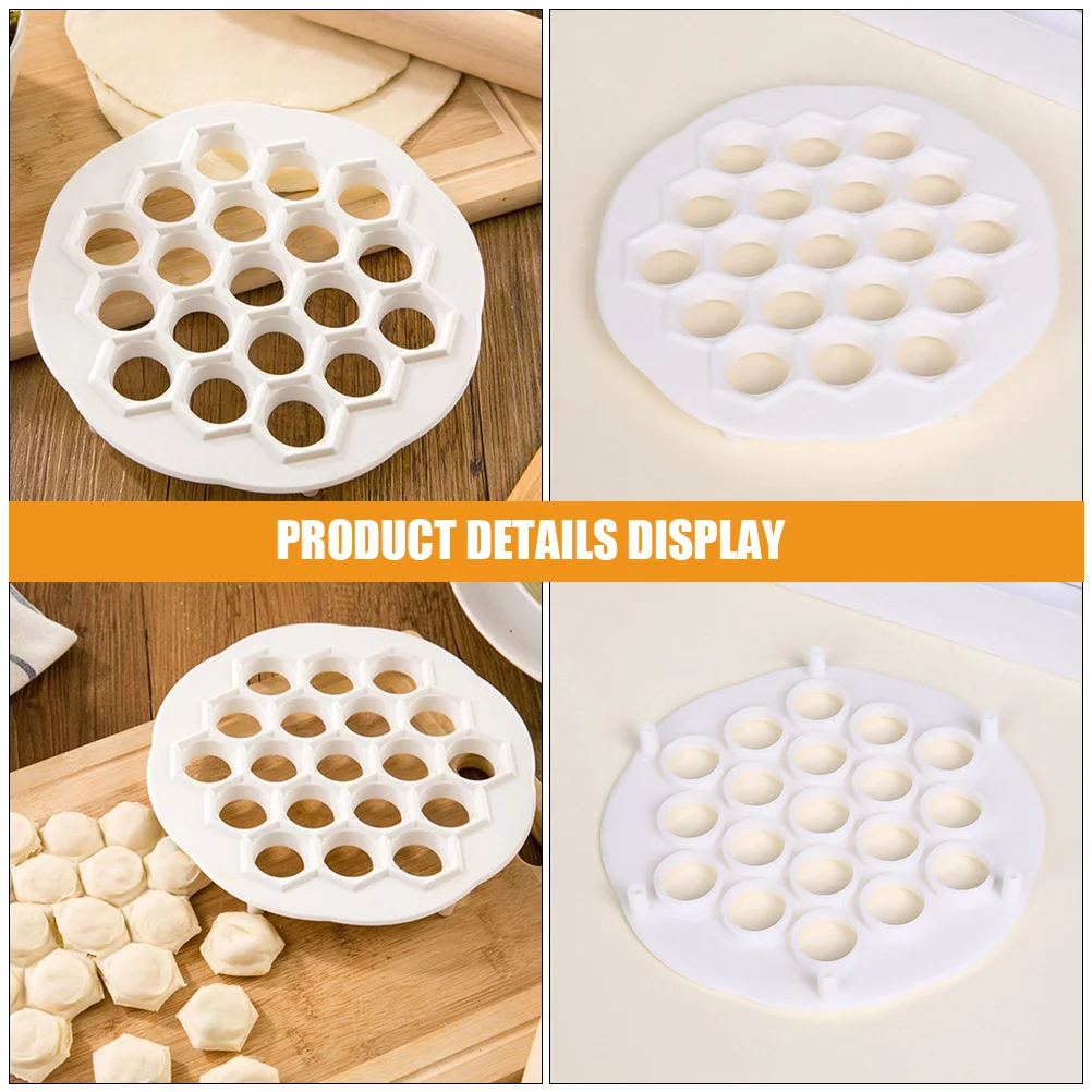 

2pcs Mold Multi-Hole Dumpling Maker Reusable Plastic Food Making Tool Easy Clean Portable Kitchen Gadget Household