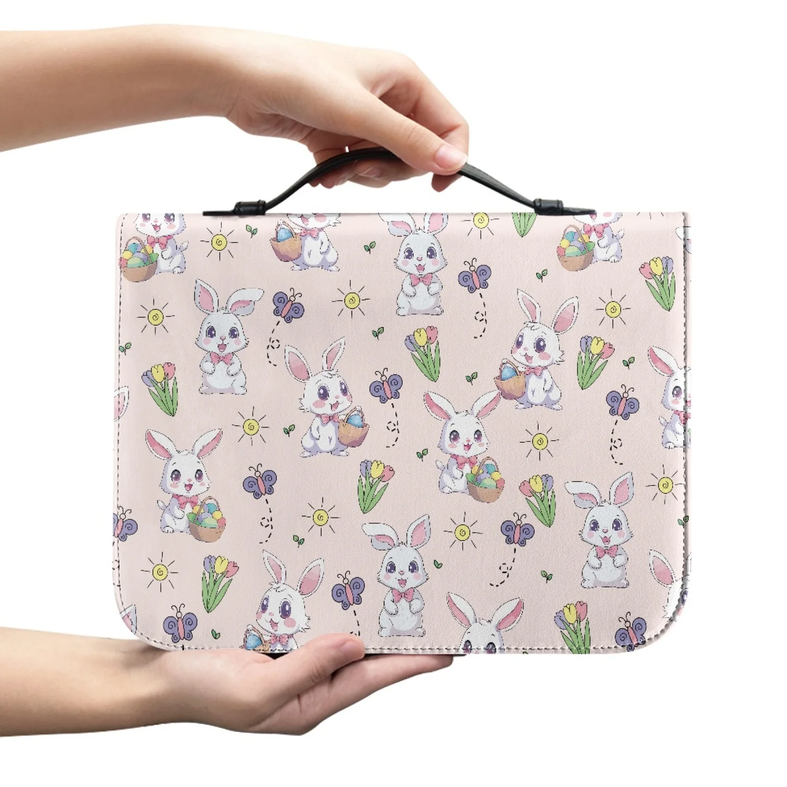 PENSTROLL Easter Bunny Print Fashion 2026 Bible Covers for Women Protective Bible Carrying Case