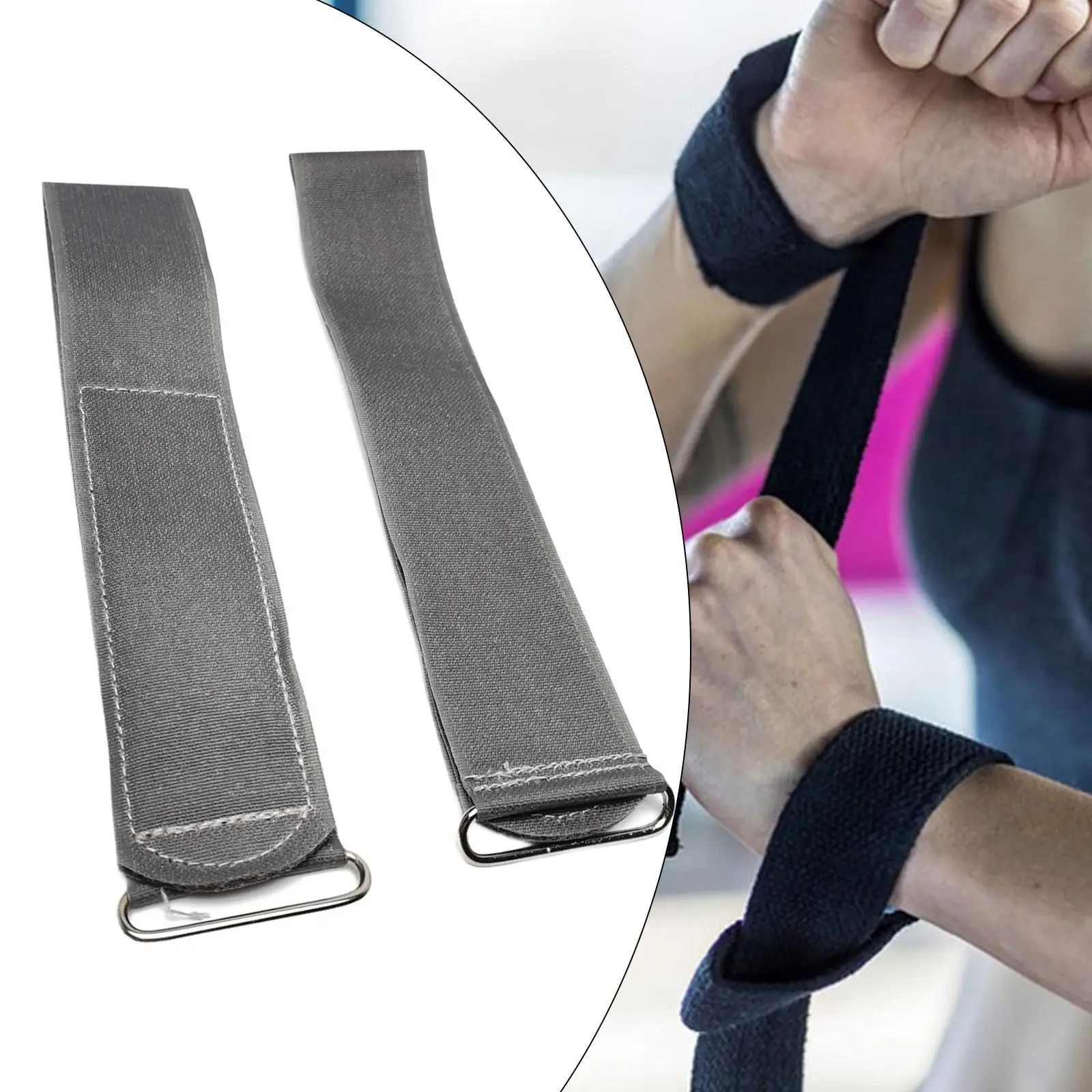 2 Pieces Elliptical Machine Pedals Straps Portable for Indoor Workout Office