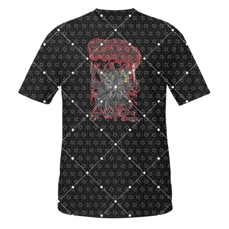 New Heavy Metal Series Band Support Short Sleeve Cotton Casual Fashion T-shirt Comfortable Surrounding T-shirt