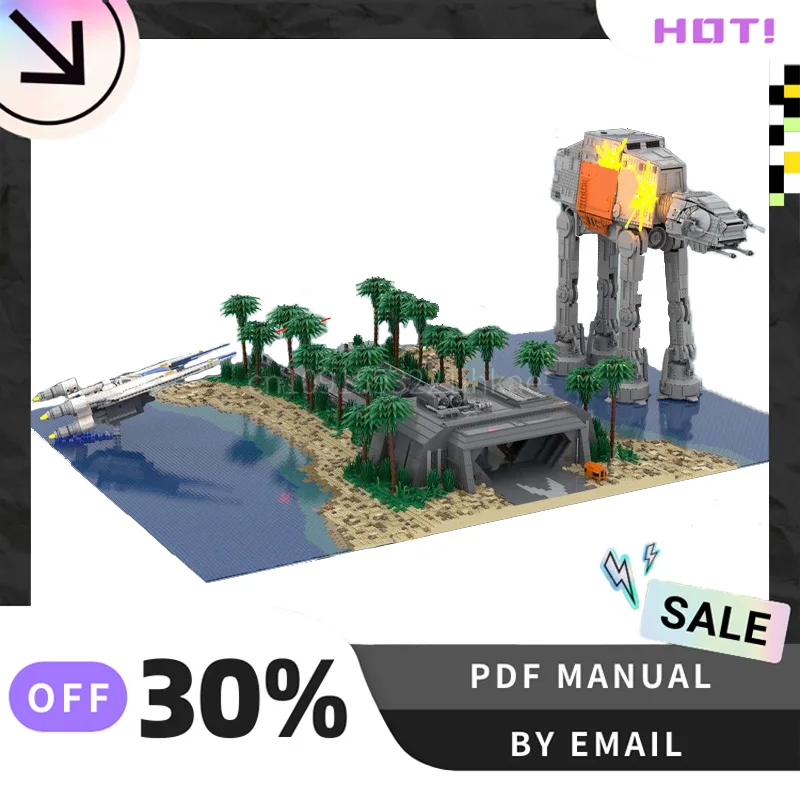 

[21288 шт.] индивидуальный набор MOC Attack on Scarif, креативные строительные блоки, STEM, развивающие игрушки, комплект строительной модели «сделай сам», на день рождения