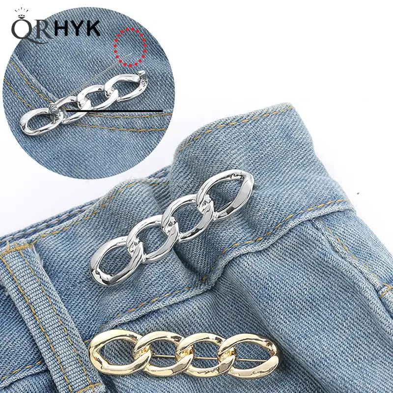 Women's Clothes Brooch Smooth Chain Brooches For Women Lapel Pin Tightening Waist Pin Waist Buckle DIY Clothing Accessories