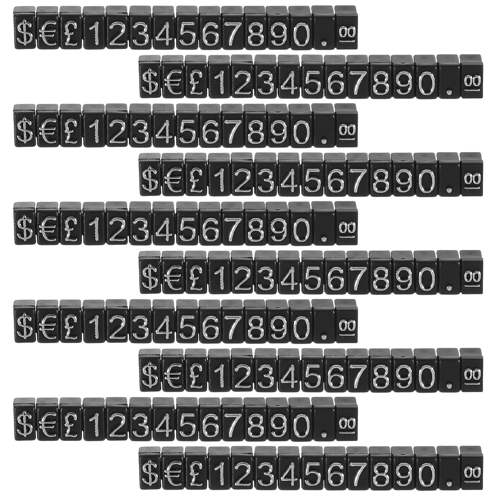 10 مجموعات شارة السعر مكعب سعر البيع الصغيرة عرض العلامات لمتجر البيع بالتجزئة ساعات المجوهرات الفاكهة الخضار مخبز التسعير #6