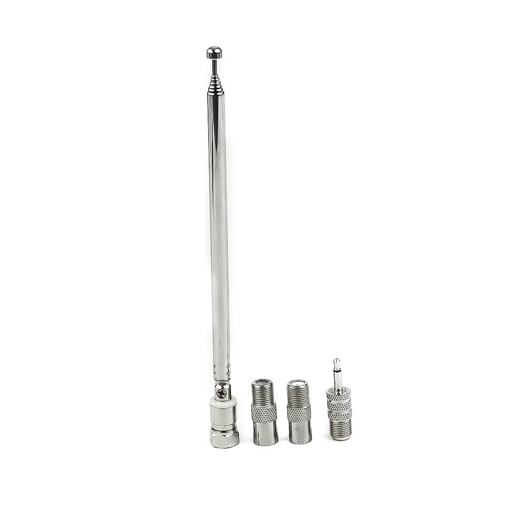 Radio Aerial Radio Antennen adapter Adapter weit kompatibles Kupfer Antennen set ausziehbare FM Radio Antenne mit 3 Adaptern