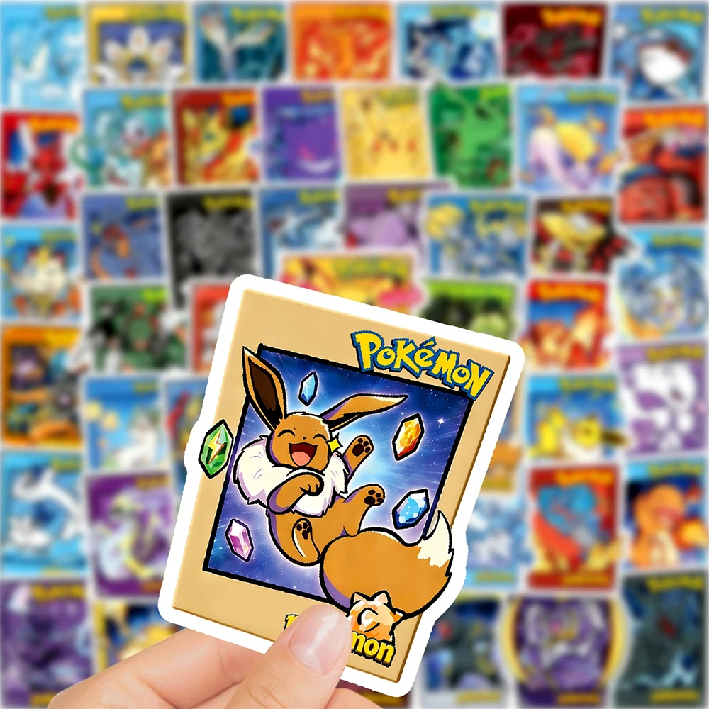 10/30/50pcs Kawaii Pokemon Cartoon Stickers Cute Pikachu Graffiti Decals DIY Laptop Journal Notebook Classic Anime Sticker Toys