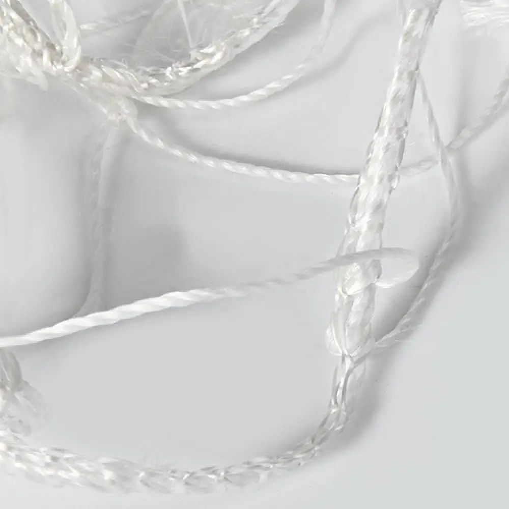 ตาข่ายฟุตบอลขนาดเต็มสําหรับโพสต์เป้าหมายฟุตบอลการฝึกอบรมกีฬาจูเนียร์ 180 ซม. x 120 ซม. ตาข่ายฟุตบอลสีขาว ตาข่ายฟุตบอล