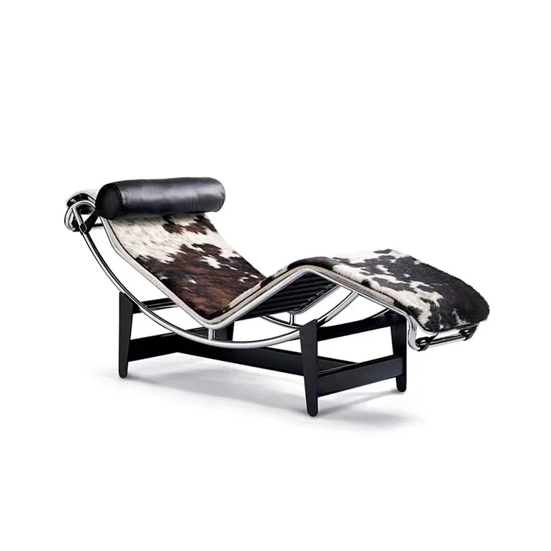

Modern simple black single recliner, nap balcony, home light luxury
