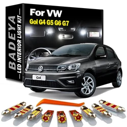 BADEYA Canbus No Error LED Interior Map Dome Trunk Light Kit For Volkswagen VW Gol G4 G5 G6 G7 Car Accessories Led Bulbs