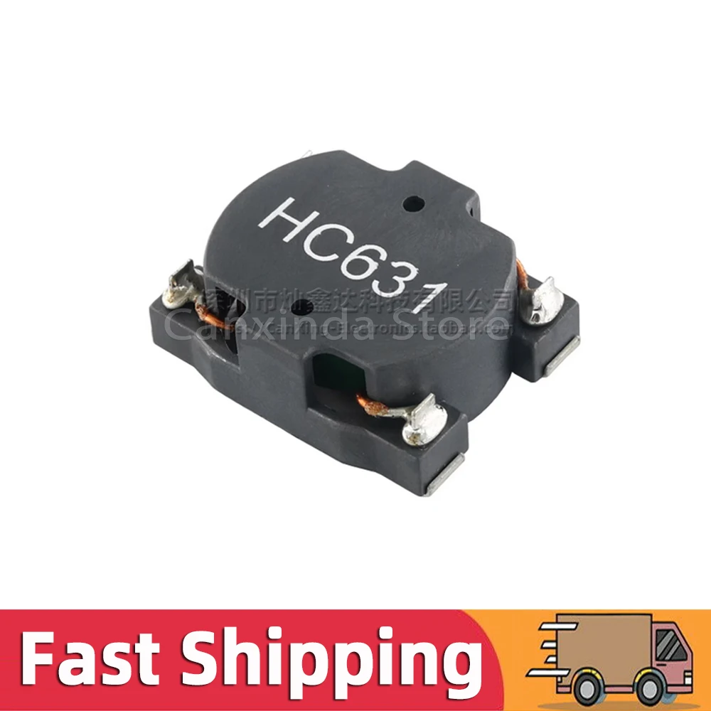 2pcs HC631 SMT Common Mode Choke Filter Inductor Inductance 800uH 14A Large Current Magnetic Coil Noise Reduction Suppression