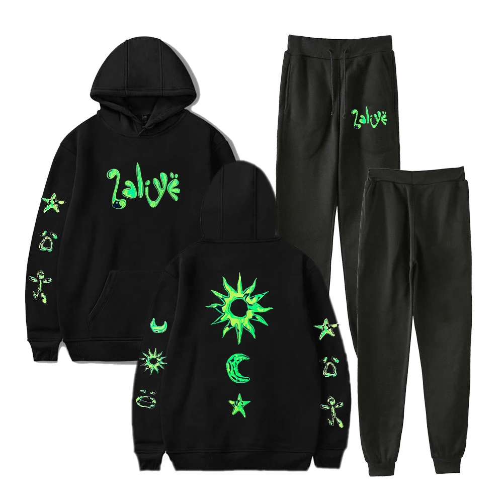 

Rapper Yeat 2 Alive Tour Merch Hoodie Jogger Pants Two Piece Set Sweatshirts+Sweatpants 2024 World Tour Women Men's Set