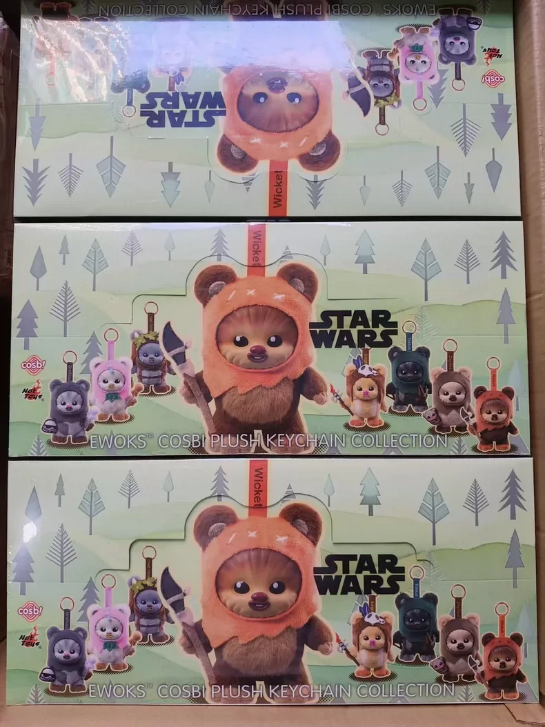 

Горячие игрушки Звездные войны Ewok Cosbi Mystery Blind Box Симпатичные коллекционные мини-фигурки для украшения стола и фанатов Идеальный подарок на день рождения