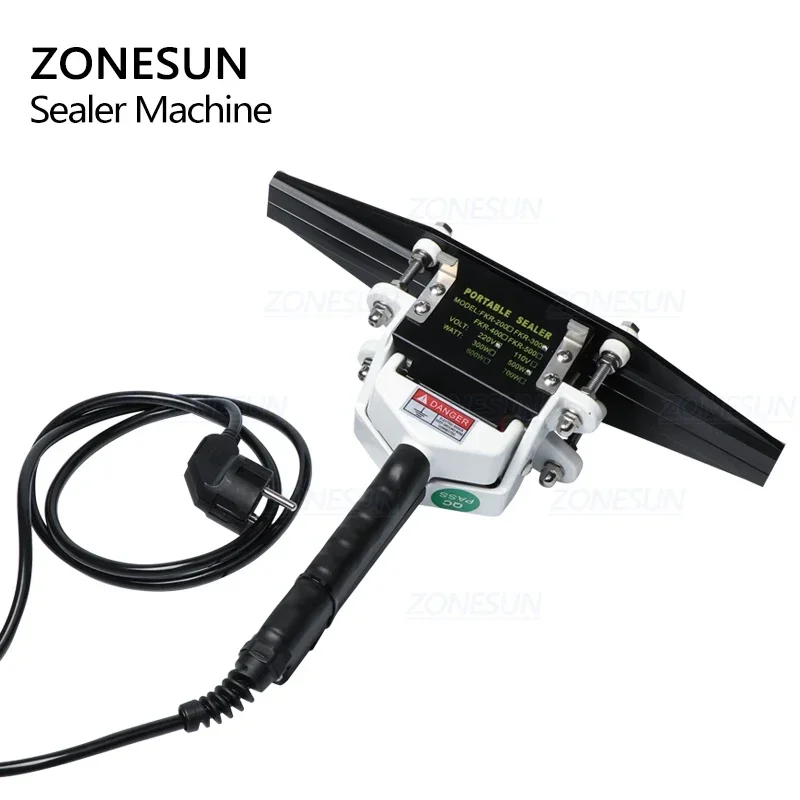 ZONESUN FKR-200 Hand Impulse Sealer Handheld Heat Impulse Sealer Manual Sealing Machine