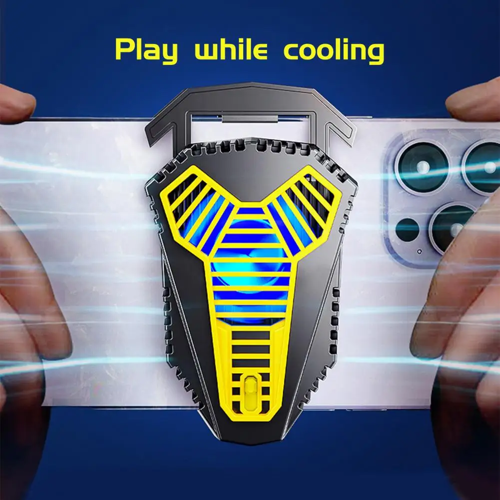 Mobile Phone Cooler Compact Size Cellphone Cooler Speed Adjustable Semi-Conductor Cooling Fan Phone Radiator Widely Used