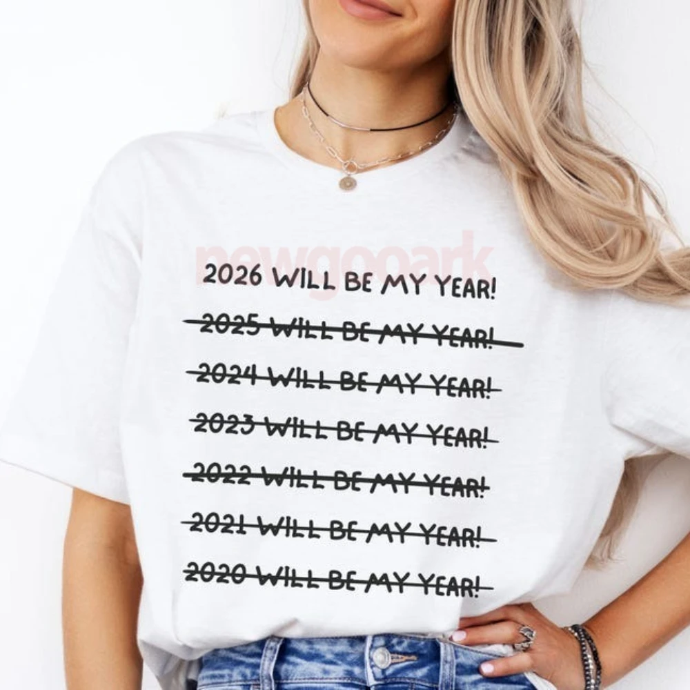 

Funny Happy New Year 2026 Graphic T Shirts Woman Man NYE 2026 Party Holiday Cotton Short-sleev Fashion Unisex Adult Tops Tee