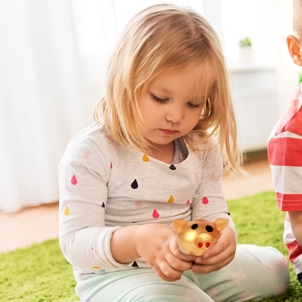 子供のための抗ストレスウォーターピッグボールトイ,ジェロピッグ,かわいいおもちゃ,カワイイ,クリエイティブなデザイン,男の子と女の子へのギフト