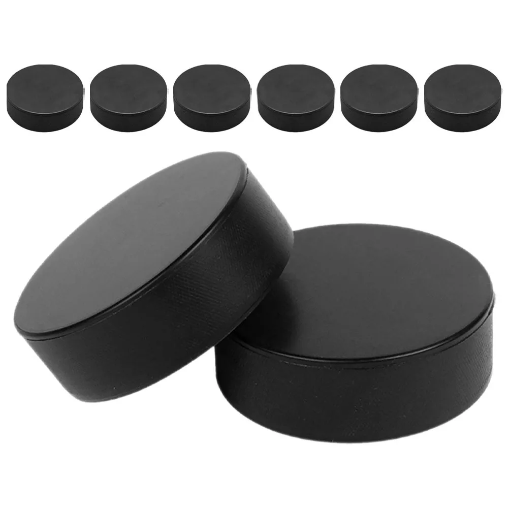 

8Pcs Black Foam Ice Hockey Pucks Durable Training Practice for Skill Development and Team Drills Official ice Hockey Pucks