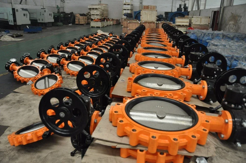 DN400 Lug butterfly valve gearbox with Chain Wheel