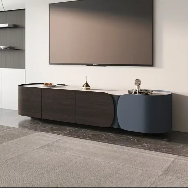 Modern TV Stand Furniture Latest Design Mirrored TV Console Stand Home Decor Custom TV Stand Set Showcase Living Room