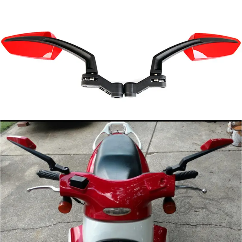 Universal Motorcycle Rearview Mirror ABS Scooter Side Mirror Motorbike E-bike Scooter Rear View Mirror Motorcycle Accessories