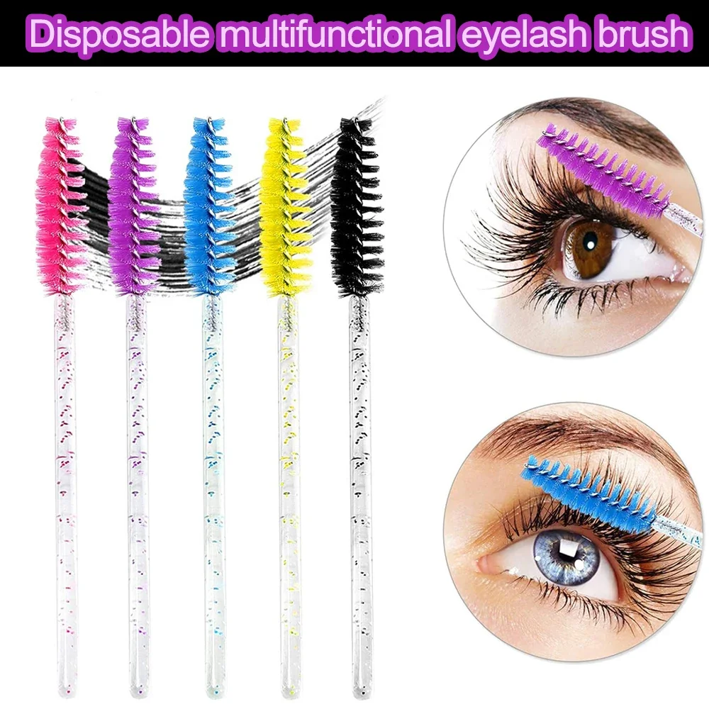 Extension Lash 100/300 Stuks Borstels Wegwerp Wimpers Borstel Make-Up Tool Voor Mascara Wands Applicator Spoolers Gereedschap Groothandelaar