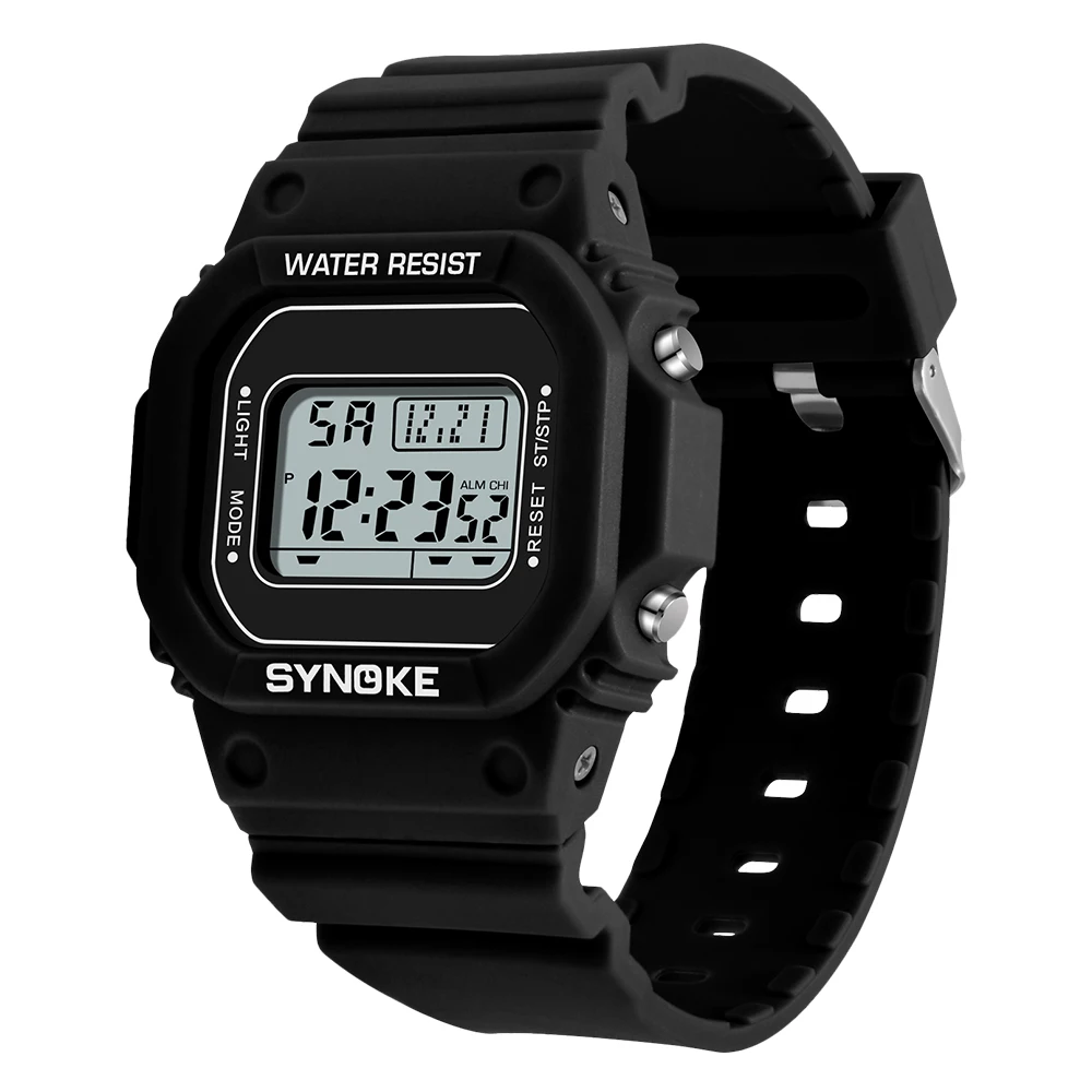 SYNOKE Digital Sport Watch 5Bar Waterproof for Men And Women Fitness Tracker Stopwatch Timer Functions