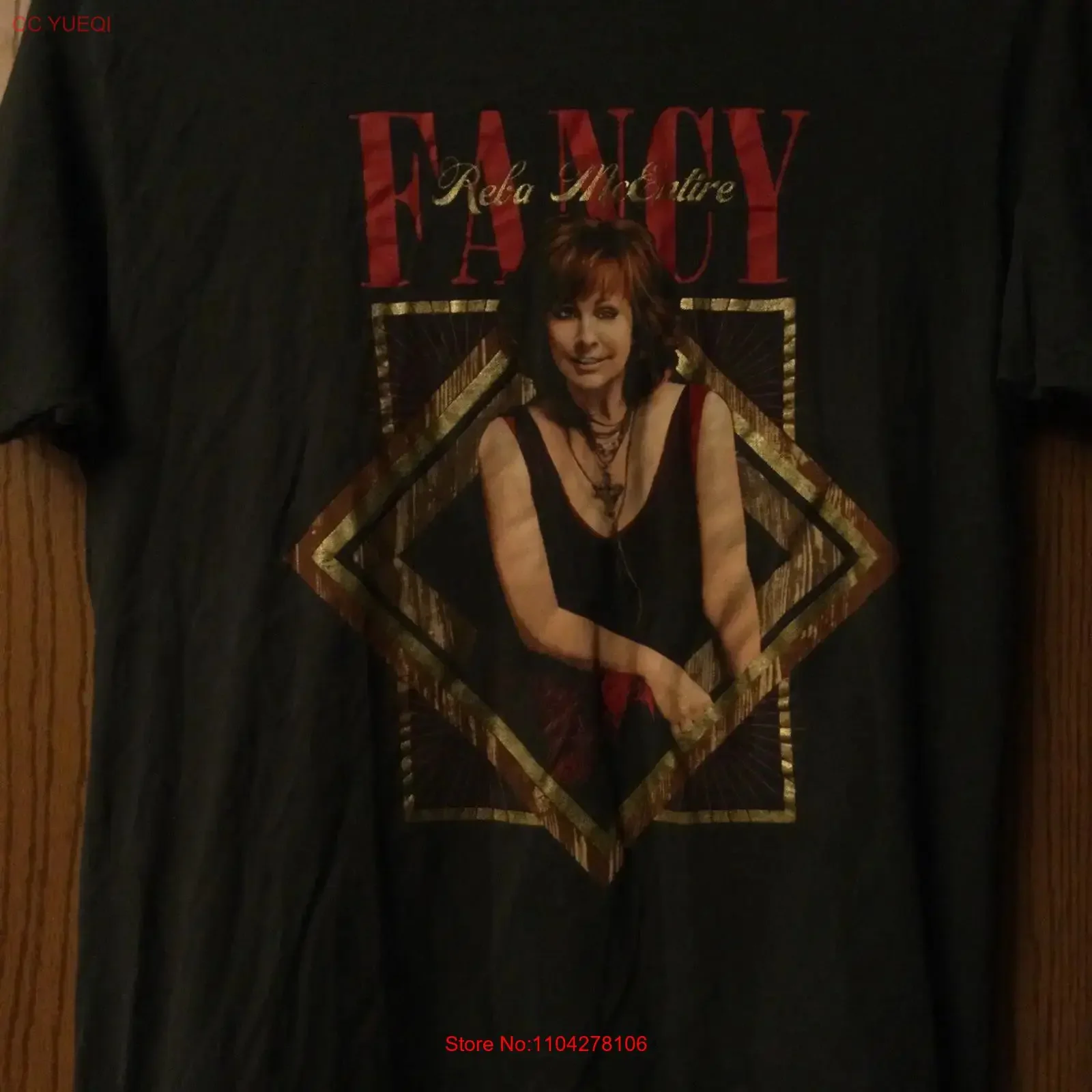 Reba McEntire Fancy Gray T Shirt L vintage Washed Breathable designer clothes homme Unisex graphic fashion Soft Comfortable