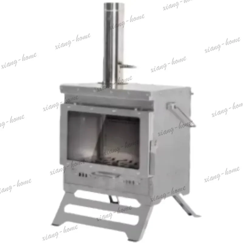 FG 2026 Stainless Steel 5L Smokeless Portable Folding Camping Stove With Tent Heating Cooking Grill Outdoor Fireplace Secondary