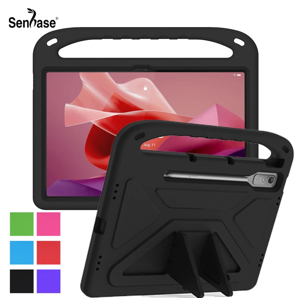 EVA Portable Shockproof Kids Safe Handle Stand Tablet Cover For Lenovo Tab P12 2023 12.7 inch TB-371FC TB-370FU TB-370XU Case