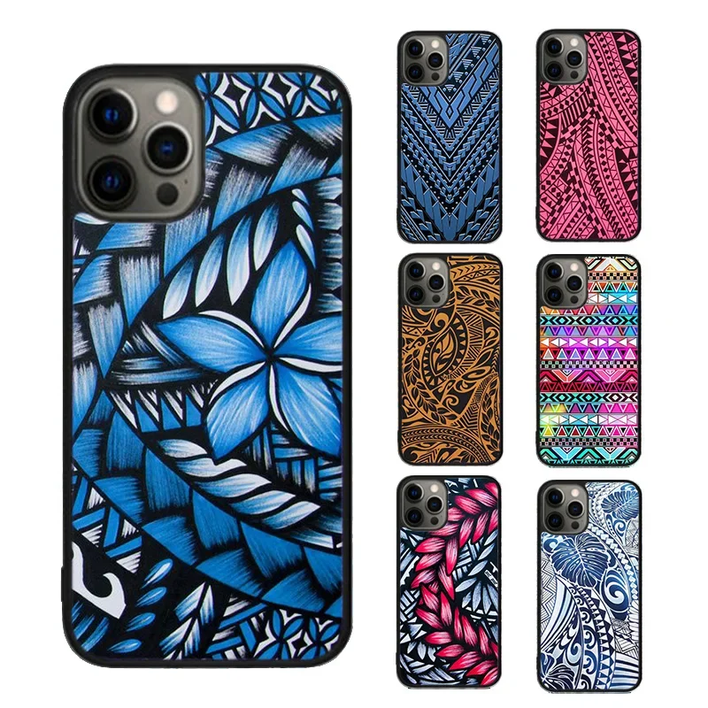 Maori Tribal Samoan Polynesian Phone Case Cover for IPhone SE2020 15 14 13 Pro Max 12 11 Pro Max 8 PLUS 7PLUS XR XS Mini Mobile