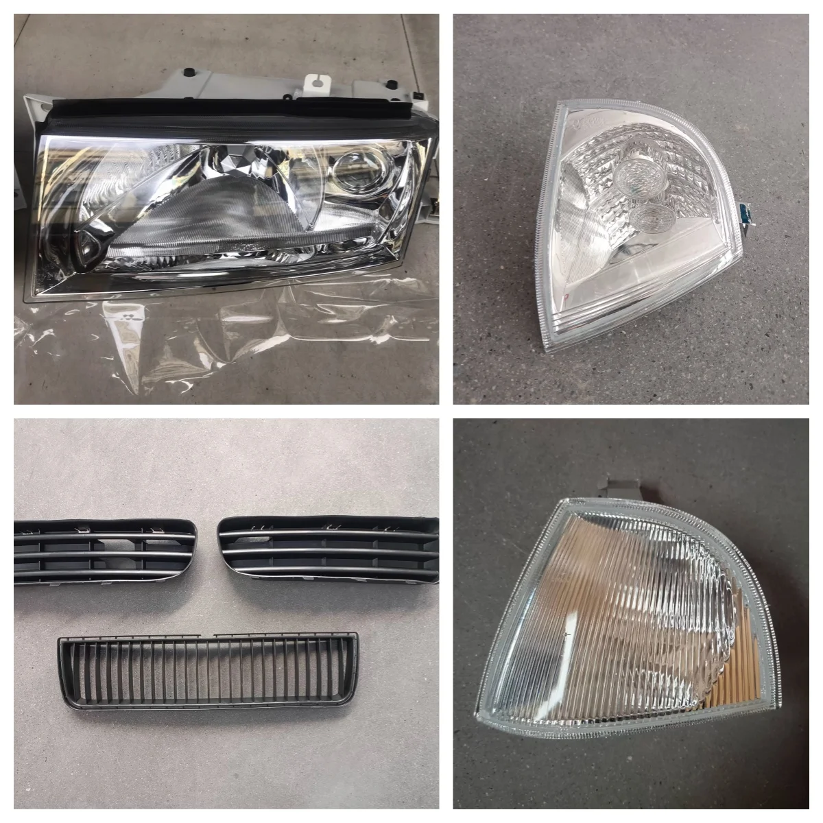 Car Headlight Fog Lamp Frame for Skoda octavia a4 01-04 Front Lamp Turn Signal fog light Cover Lower Grille