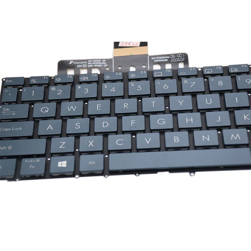 AQA US Backlit Backlight Keyboard For Asus UX481F Blue Color
