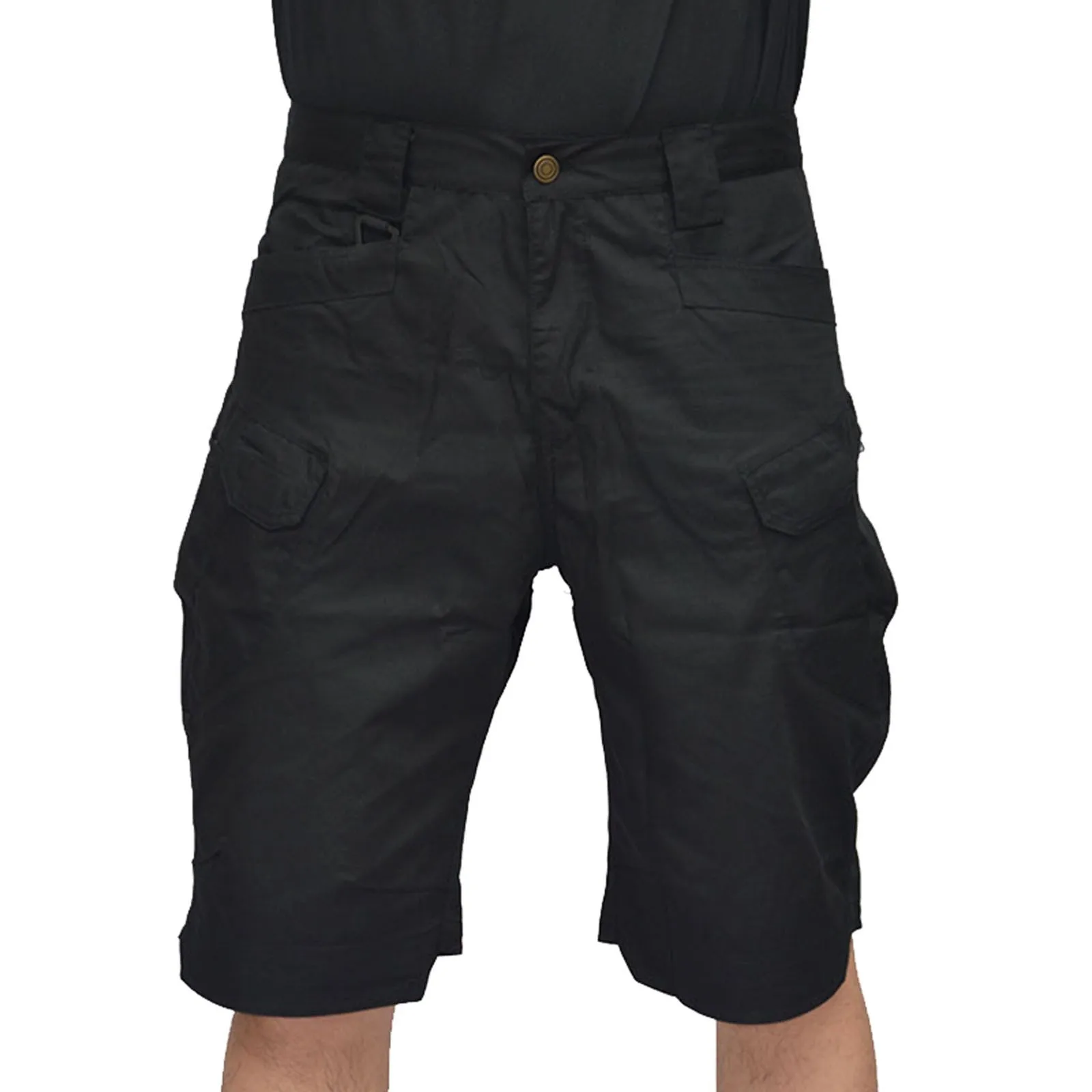 Men's Shorts Shorts Solid Pocket Shorts Fishing Hiking Shorts For Work Wear Outdoor Black Shorts Memory Foam