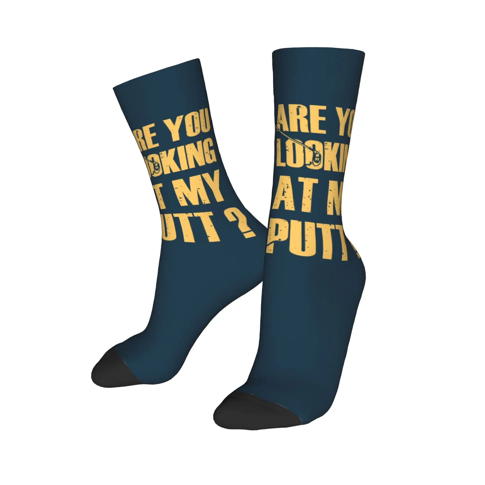 Harajuku Stockings Funny Golf Quote Socks Women Men Warm Soft  Skateboard Crew Socks