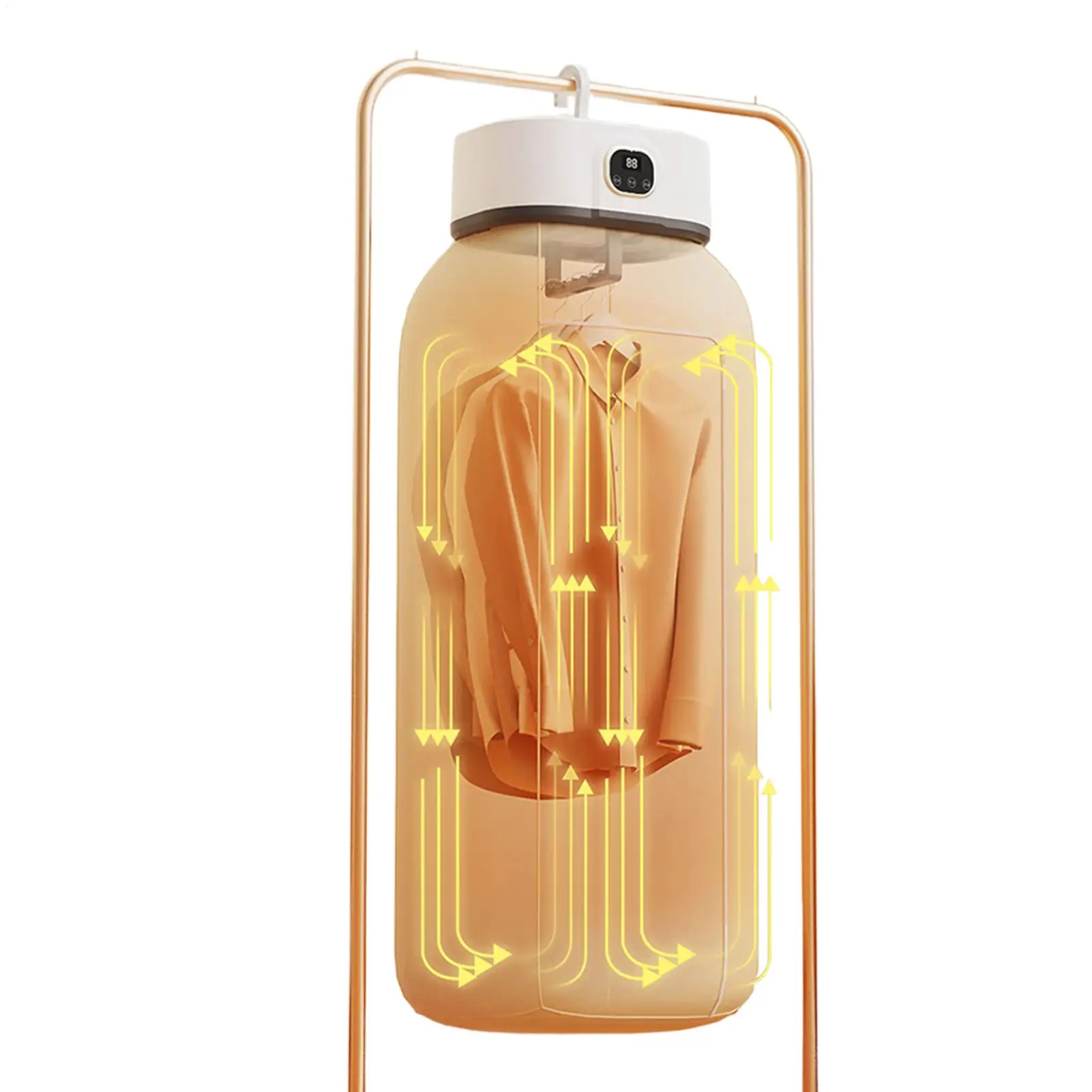 

Портативная сушилка для одежды Компактная сушилка для квартир Электрическая сушильная машина для брюк Куртка Рубашка Полотенце Путешествия Автомобильная поездка