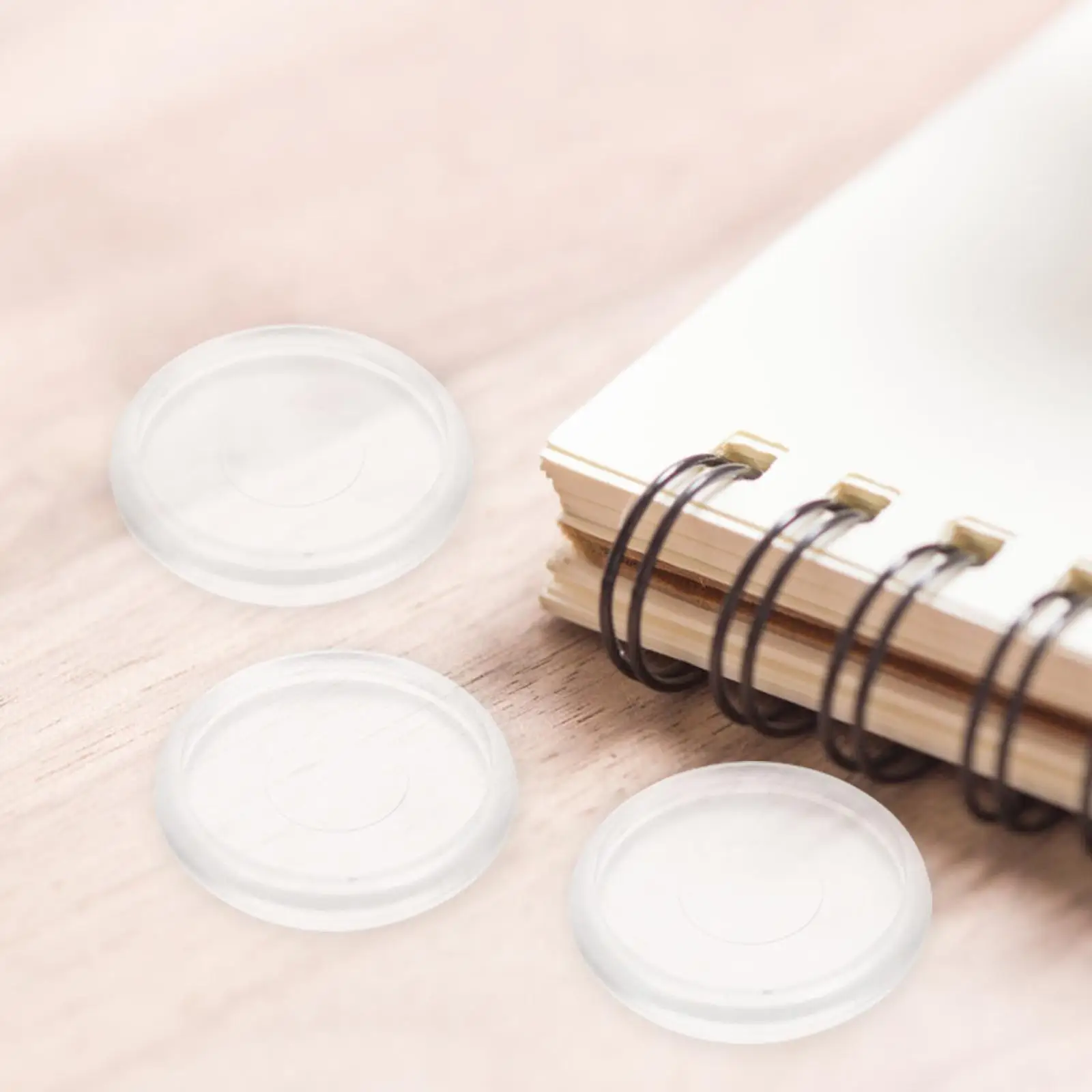 

44 Pcs Binder Buckle Storage Boxes with Lids Collapsible Disc Planner Album for Photos Plastic Binding Round