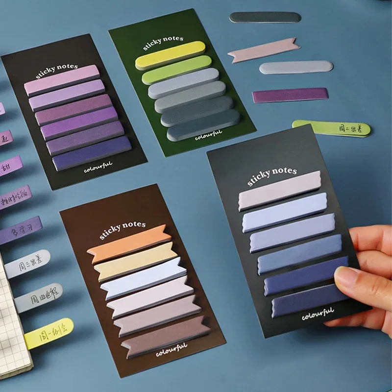 New Morandi colour sticky notes Planner Stickers message index Paper Flags Tabs Page Markers Office Supplies Stationery