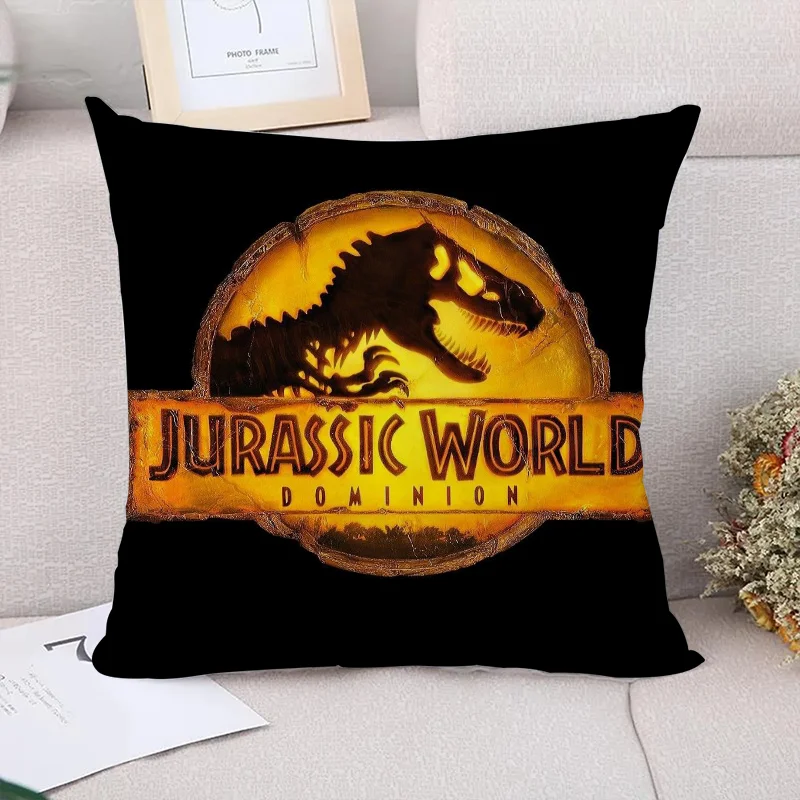 Jurassic Park Decorative Pillows for Bed Decoration Living Room Cushion Covers Pillowcase Decor 40x40 Car Sofa Cover Short Plush