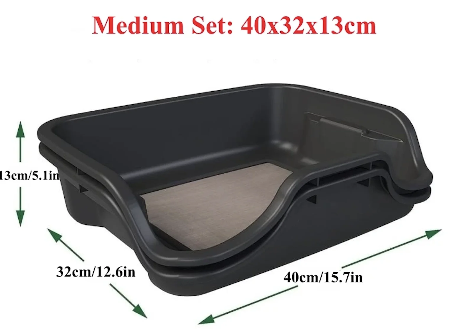 Trim Tray Bin with Replaceable 150 Micron Screen